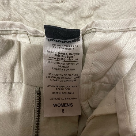 Patagonia Straight Leg Organic Cotton Hiking Pants Size 6 - Picture 4 of 8